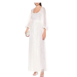 STAUD
Pearl Sequin Puff-Sleeve Maxi Dress NWT Size XS